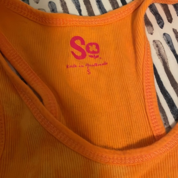 SO 2000’s orange butterfly tie dye tank - Picture 2 of 3
